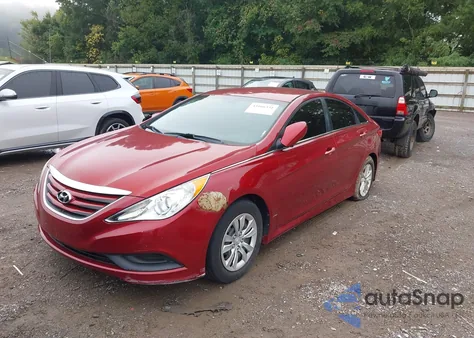 2014 Hyundai Sonata Gls из США, поврежденный, VIN 5NPEB4AC8EH875739